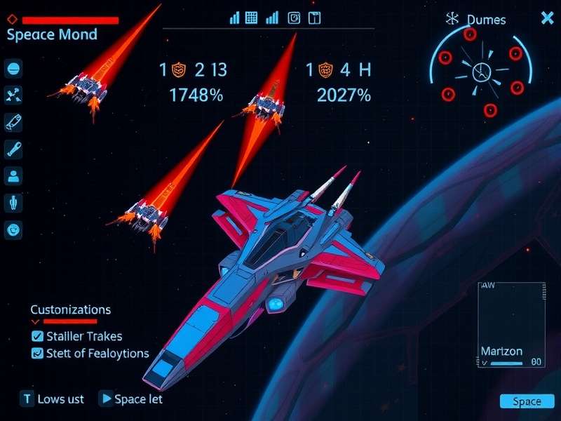 Vadodara Quick Quasar gameplay screenshot showing space battle